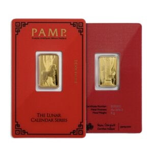 Pamp Suisse, Lunar Series Year of The Horse 5 Gram Gold Bar