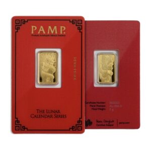 Pamp Suisse, Lunar Series Year of The Dragon 5 Gram Gold Bar