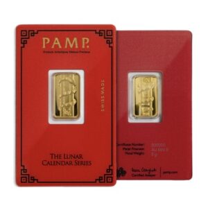 Pamp Suisse, Lunar Series Year of The Snake 5 Gram Gold Bar
