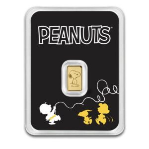 Peanuts® Snoopy (75th Anniversary) 1/2 Gram Gold Bar in TEP (ETA June)