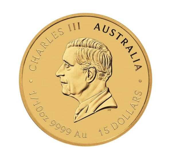 Perth Mint, 2025 1/10oz Australia Lunar Series III – Year of the Snake .9999 Gold Coloured BU Coin - Image 2