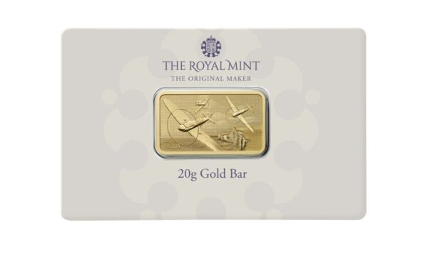 Royal Mint, WWII Battle of Britain 20g Gold Bullion Minted Bar (ETA end of June)