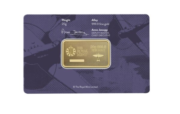 Royal Mint, WWII Battle of Britain 20g Gold Bullion Minted Bar (ETA end of June) - Image 2