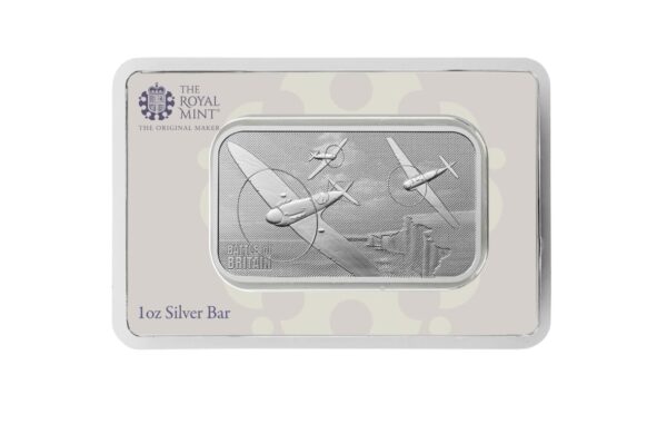 Royal Mint, WWII Battle of Britain 1oz Silver Bullion Minted Bar (ETA 1st wk of June)
