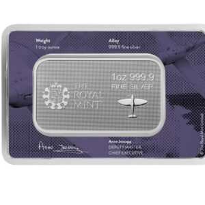 Royal Mint, WWII Battle of Britain 1oz Silver Bullion Minted Bar (ETA 1st wk of June)