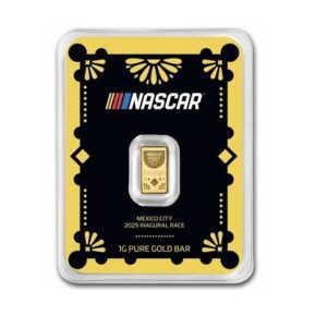 1 gram Gold Bar - NASCAR Mexico International Cup (ETA Jul)