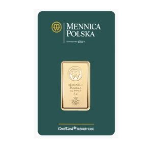 Mint of Poland, 5 Gram Gold Bar in Assay (ETA June)