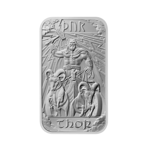 2025 1oz Great Britain Norse Gods - Thor .9999 Silver Bar In Card (ETA end June) - Image 3