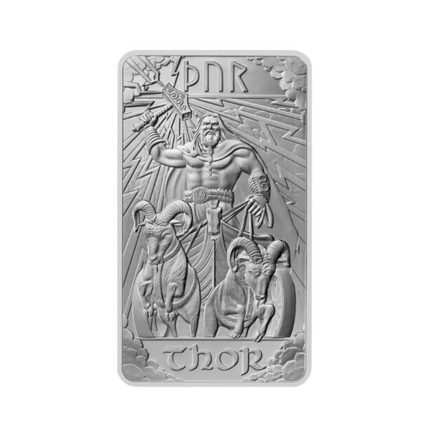 2025 10oz Great Britain Norse Gods - Thor .9999 Silver Bar In Card (ETA end of June) - Image 3
