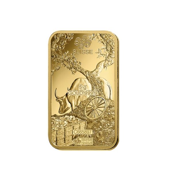 Pamp Suisse, 2021 Lunar Ox 5 Gram Gold Bar - Image 4