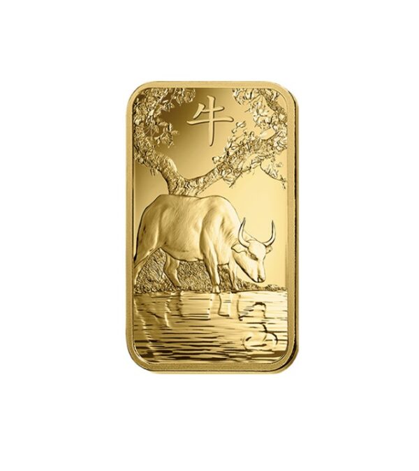 Pamp Suisse, 2021 Lunar Ox 5 Gram Gold Bar - Image 3