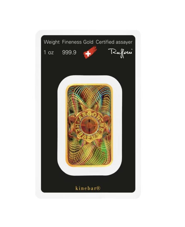 Argor Heraeus .9999 1 oz Gold Kine Bar