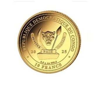 Congo – World's Wildlife Series: Baby Lion 0.5g Gold Proof Coin 2025
