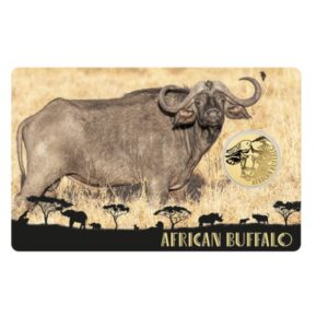 1/1000 oz 999 Fine Gold 3000 CFA Francs Chad African Buffalo Coin In Assay