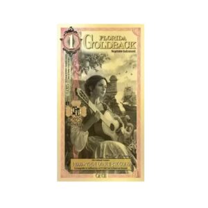 1 Florida GoldBack Note 1/1000th oz .999 Gold