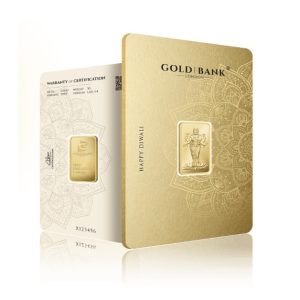 Gold Bank, 5g Golden Laxmi Happy Diwali Gold Bar