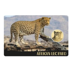 1/1000 oz 999 Fine Gold 3000 CFA Francs Chad African Leopard Coin In Assay