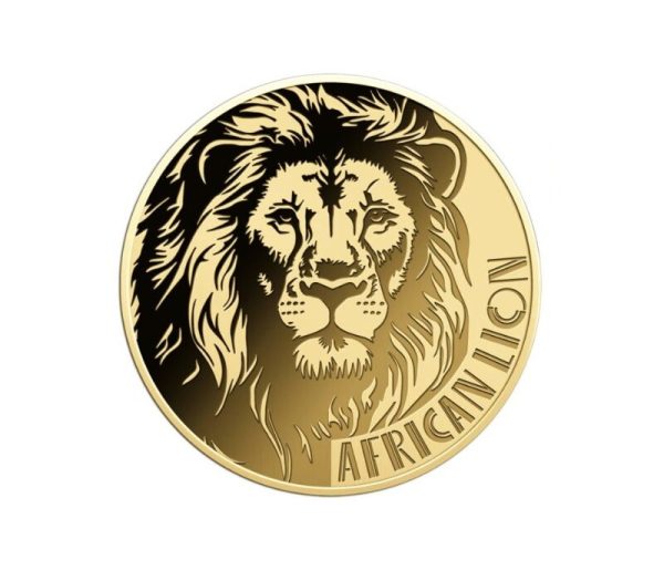 1/1000 oz 999 Fine Gold 3000 CFA Francs Chad African Lion Coin In
