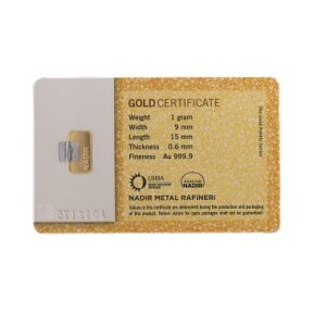 Nadir, Pebble Series - 1 Gram Gold Bar