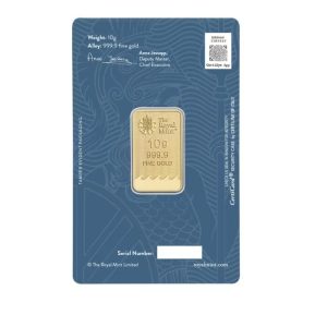 Royal Mint, Britannia 10 Gram Gold Bar in Certi-Card