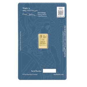 Royal Mint, Britannia 1 Gram Gold Bar in Certi-Card (ETA June)