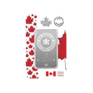 2025 Canada Premium Bullion - 1oz. 99.99% Pure Silver Bar in Proudly Canadian Packaging