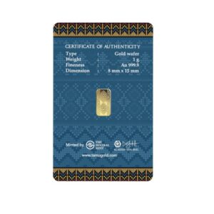Tamu Gold, Motif Sabah 1 Gram Gold Wafer