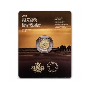 Royal Canadian Mint, 2024 Canada 1/10 oz Gold $5 The Majestic Polar Bears