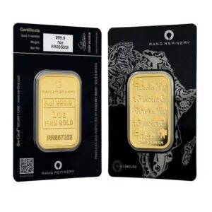 1 oz Rand Refinery Gold Bar .9999 Fine (Africa Assay)