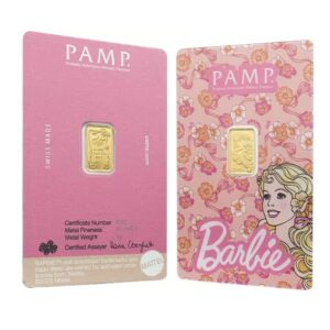 1 Gram PAMP Suisse Iconic Barbie™ Gold Bar in Assay