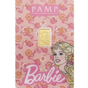 1 Gram PAMP Suisse Iconic Barbie™ Gold Bar in Assay