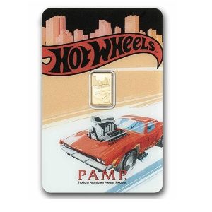 Pamp Suisse, Hot Wheels Race to Win 1 Gram Gold Bar with Sleeve