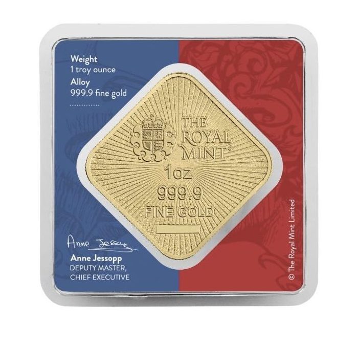 Royal Mint, Britannia and Liberty 1oz Gold Bullion Bar in Assay - Image 2