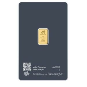 Lion Bullion 1 Gram Gold Bar in Assay