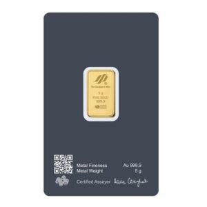 Lion Bullion 5 Gram Gold Bar in Assay