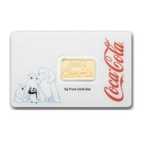 5 gram Gold Bar - PAMP Coca-Cola® Polar Bear & Friends