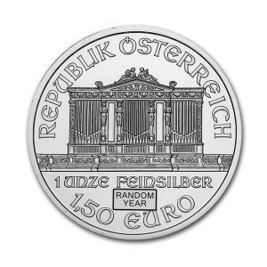 Austrian Mint, Philharmonic 1 oz .999 Silver Coin BU (Random Year)