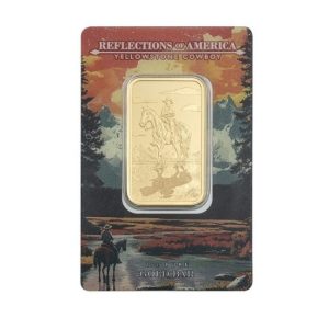 Pamp Suisse, Yellowstone Cowboy 1 oz Gold Bar in Assay