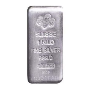 Pamp Suisse, 1 Kilo Silver Cast Bar with CoA