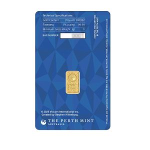 Perth Mint, 2025 1g Australia Spongebob SquarePants .9999 Gold Coloured Bar