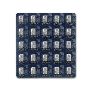 Pamp Suisse, 25 x 1 Gram Platinum Multigram Card