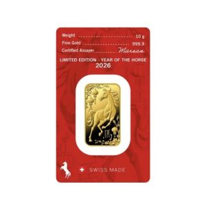 Argor-Heraeus, 2026 Year of The Horse 10 Gram Gold Bar