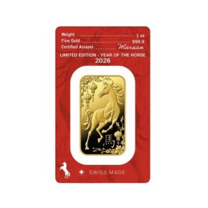 Argor-Heraeus, 2026 Year of The Horse 1 oz Gold Bar