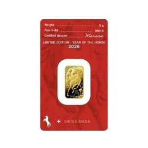 Argor-Heraeus, 2026 Year of the Horse 5 Gram Gold Bar