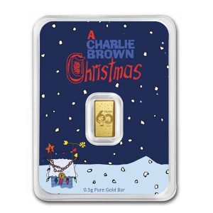 1/2 gram Gold Bar - Peanuts® 60 Years of Charlie Brown Christmas