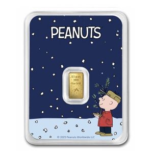 1/2 gram Gold Bar - Peanuts® 60 Years of Charlie Brown Christmas