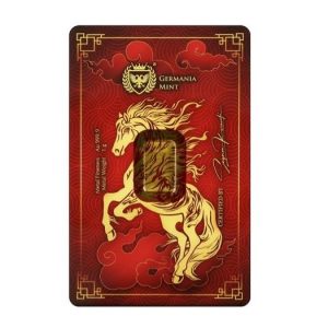 Germania Mint 2026 1 Gram Gold Minted Bar - Year of the Horse