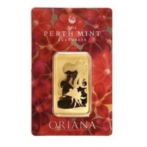 Perth Mint, Oriana 1 oz Gold Bar in Assay