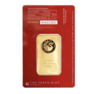Perth Mint, Oriana 1 oz Gold Bar in Assay