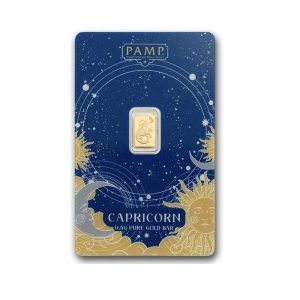 1/2 gram Gold Bar - PAMP Suisse Zodiacs: Capricorn